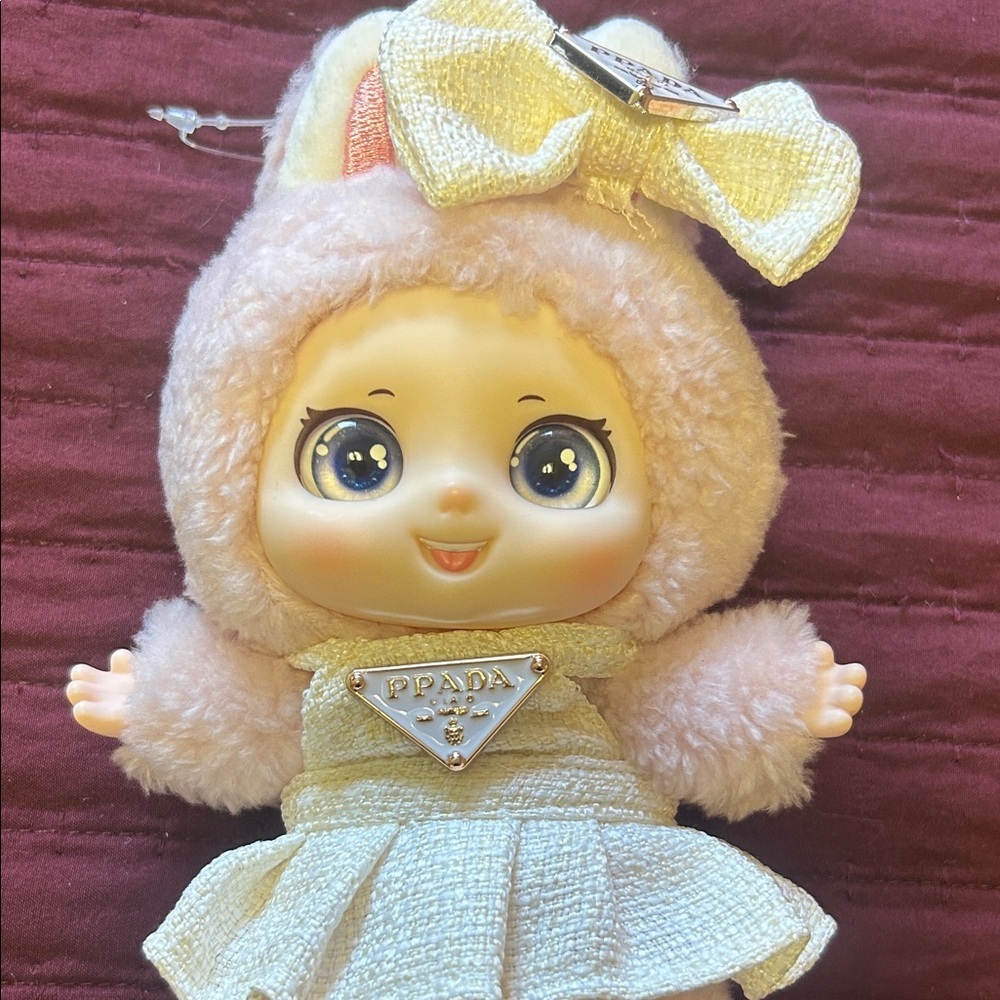 Prada Cream and Gold Plush Doll - Picture 3 of 3